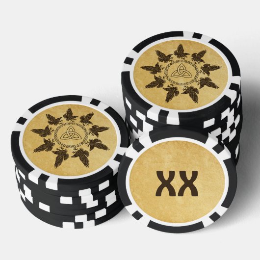 Ravens Circle Dance Poker Chips (Opstapeling)