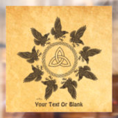 Ravens Circle Dance Raamsticker (Vel 2)