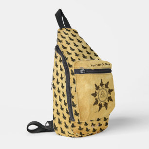 Ravens Circle Dance Sling Bag