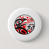 Ravens Cry Ronde Button 5,7 Cm (Voorkant)