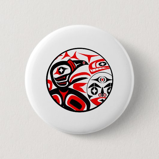Ravens Cry Ronde Button 5,7 Cm (Voorkant)