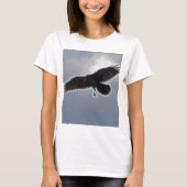 Raven's Descent Fractal Print T-shirt (Voorkant)