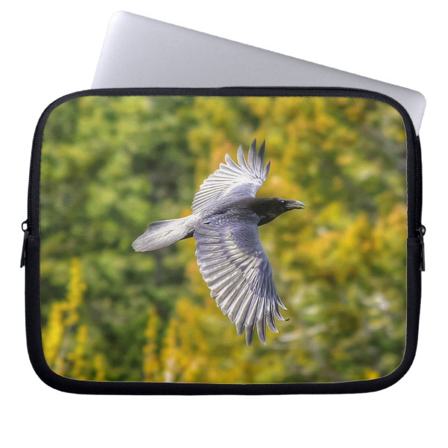 Raven's Draai - Afdruk van oliehoudende schilderij Laptop Sleeve (Voorkant)
