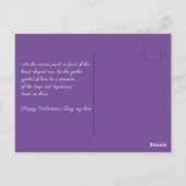 Ravens en boom in de vorm van een hart briefkaart (Achterkant)