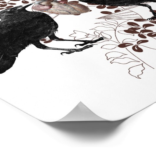 Ravens en Heart Poster (Hoek)