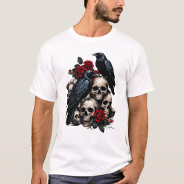 Ravens en Rozen: een gotische symfonie T-shirt