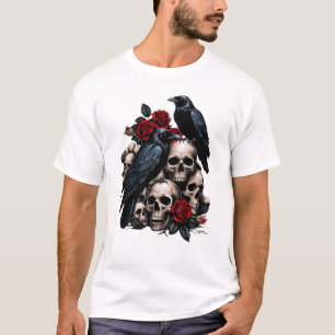 Ravens en Rozen: een gotische symfonie T-shirt