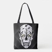 Ravens en Skull Bag - Black Ravens Fantasy Skull Tote Bag (Achterkant)
