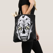 Ravens en Skull Bag - Black Ravens Fantasy Skull Tote Bag (Dichtbij)