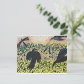 Ravens en Wild Mustard Briefkaart (Staand voorkant)