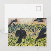 Ravens en Wild Mustard Briefkaart (Voorkant / Achterkant)