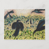 Ravens en Wild Mustard Briefkaart (Voorkant)