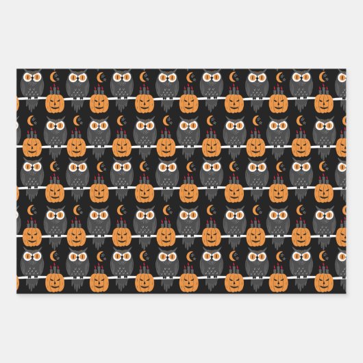 Ravens, Eyeball Cupcake Design Perfect Halloween Inpakpapier Vel (Voorkant 2)