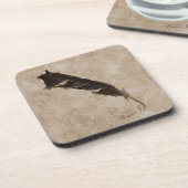 Raven's Feather Bird-lover Crow Design Onderzetter (Linkerzijde)