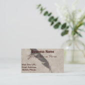 Raven's Feather Bird-lover Crow Design Visitekaartje (Staand voorkant)