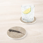 Raven's Feather Bird-lover Crow Design Zandsteen Onderzetter (Zijkant)