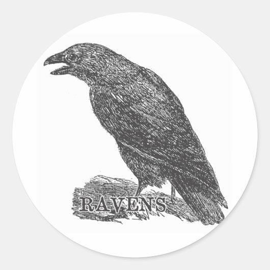Ravens Gear van een vervlogen dag Ronde Sticker (Voorkant)