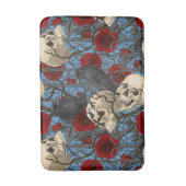 Ravens geheim. Donkere en humeurige gotische illus Badmat (Voorkant Verticaal)