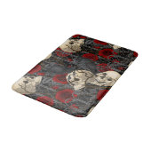 Ravens geheim. Donkere en humeurige gotische illus Badmat (Gekanteld)