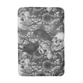 Ravens geheim. Donkere en humeurige gotische illus Badmat (Voorkant Verticaal)