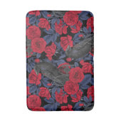 Ravens geheim. Donkere en humeurige gotische illus Badmat (Voorkant Verticaal)