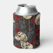 Ravens geheim. Donkere en humeurige gotische illus Blikjeskoeler (Blikje Voorkant)