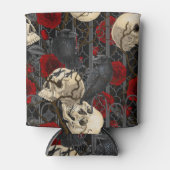 Ravens geheim. Donkere en humeurige gotische illus Blikjeskoeler (Voorkant)