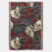 Ravens geheim. Donkere en humeurige gotische illus Deken (Voorkant Verticaal)