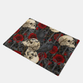 Ravens geheim. Donkere en humeurige gotische illus Deurmat (Schuin)