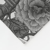 Ravens geheim. Donkere en humeurige gotische illus Fleece Deken (Hoek)