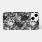Ravens geheim. Donkere en humeurige gotische illus iPhone Hoesje (Achterkant horizontaal)