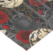 Ravens geheim. Donkere en humeurige gotische illus Korte Tafelloper (Hoek)