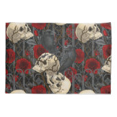 Ravens geheim. Donkere en humeurige gotische illus Kussensloop (Achterkant-Links)