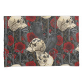 Ravens geheim. Donkere en humeurige gotische illus Kussensloop (Voorkant-Rechts)