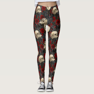 Ravens geheim. Donkere en humeurige gotische illus Leggings