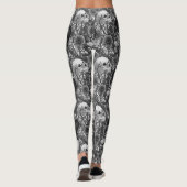 Ravens geheim. Donkere en humeurige gotische illus Leggings (Achterkant)