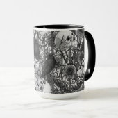 Ravens geheim. Donkere en humeurige gotische illus Mok (Voorkant rechts)