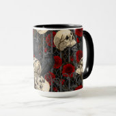 Ravens geheim. Donkere en humeurige gotische illus Mok (Voorkant rechts)