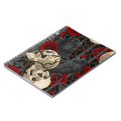 Ravens geheim. Donkere en humeurige gotische illus Notitieboek (Linkerzijde)