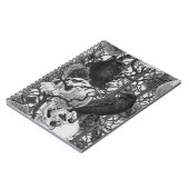 Ravens geheim. Donkere en humeurige gotische illus Notitieboek (Linkerzijde)