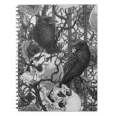 Ravens geheim. Donkere en humeurige gotische illus Notitieboek (Voorkant)