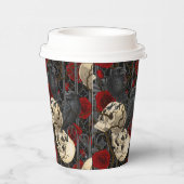 Ravens geheim. Donkere en humeurige gotische illus Papieren Bekers (Rechts)