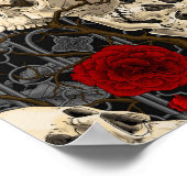 Ravens geheim. Donkere en humeurige gotische illus Poster (Hoek)