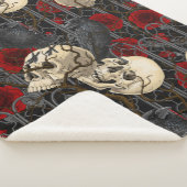 Ravens geheim. Donkere en humeurige gotische illus Sherpa Deken (3/4)