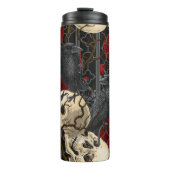 Ravens geheim. Donkere en humeurige gotische illus Thermosbeker (Voorkant)