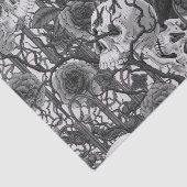 Ravens geheim. Donkere en humeurige gotische illus Tissuepapier (Detail)