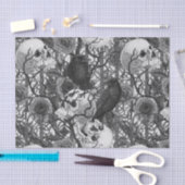 Ravens geheim. Donkere en humeurige gotische illus Tissuepapier (Craft)
