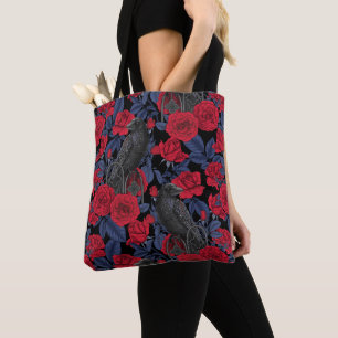 Ravens geheim. Donkere en humeurige gotische illus Tote Bag