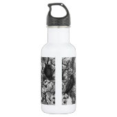 Ravens geheim. Donkere en humeurige gotische illus Waterfles (Achterkant)