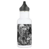 Ravens geheim. Donkere en humeurige gotische illus Waterfles (Rechts)